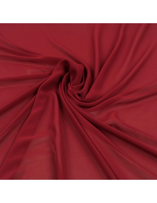 Tissu mousseline rouge carmin