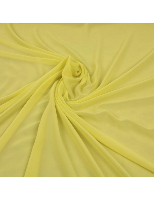 Tissu mousseline jaune