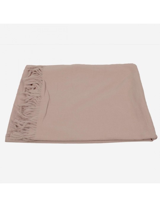 Echarpe viscose/laine vieux rose 60 x 175 cm