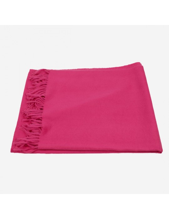 Echarpe viscose/laine fuchsia 60 x 175 cm