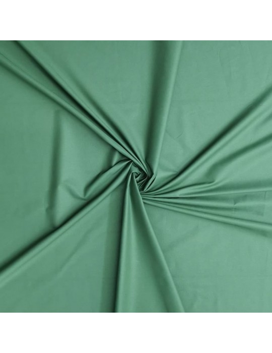 Tissu coton uni vert