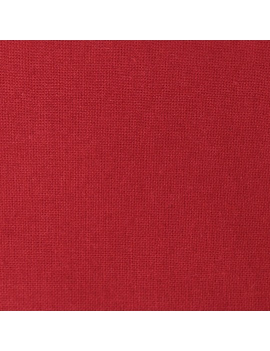Coupon coton uni 50 x 50 cm rouge