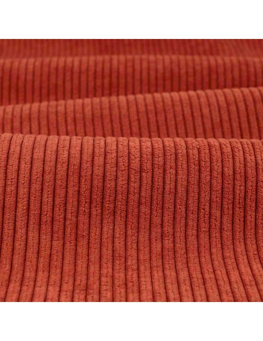 Tissu velours côtelé uni 140 cm rouge