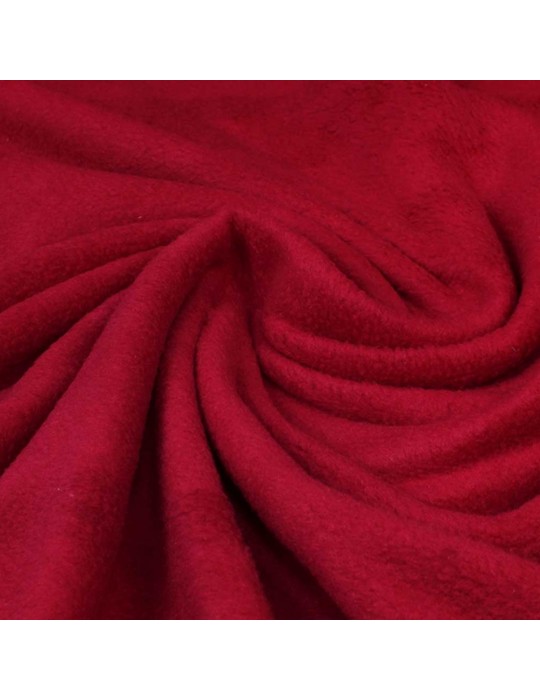 Tissu polaire anti-feutrage rouge