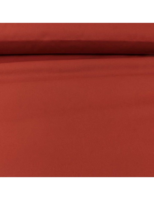 Tissu sergé de coton uni terracota