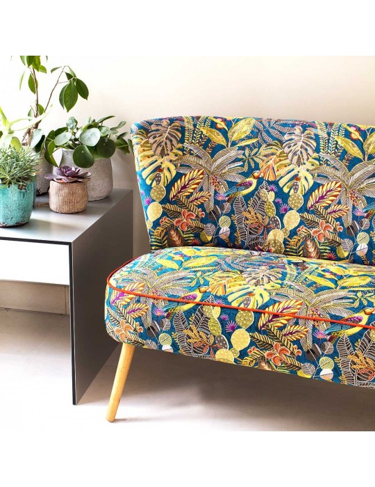 Tissu jacquard sumatra Caraïbes