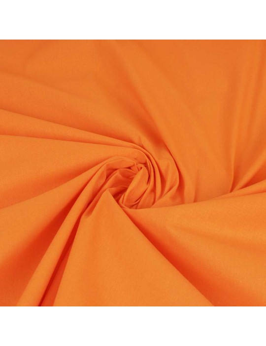 Tissu Cretonne uni orange