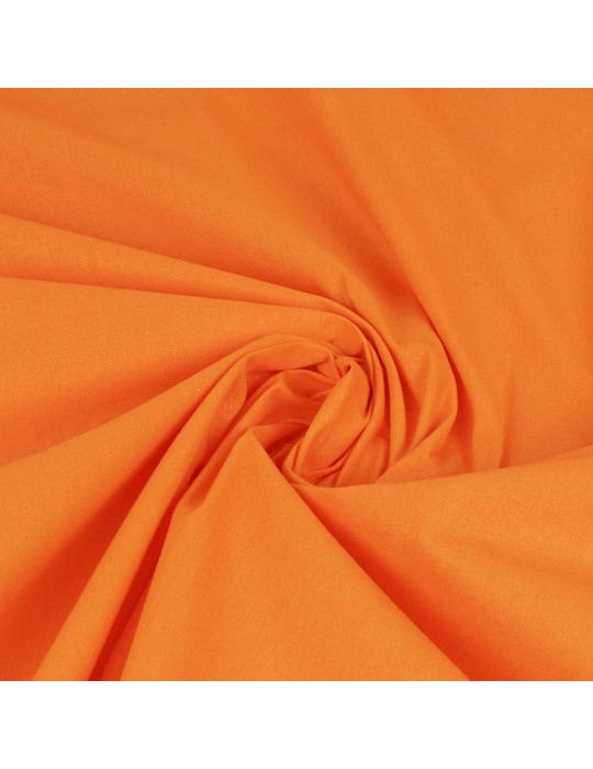 Tissu Cretonne uni orange