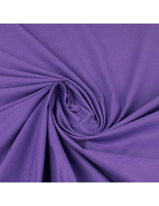 Tissu Cretonne uni violet