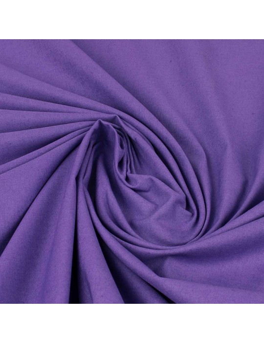 Tissu Cretonne uni violet