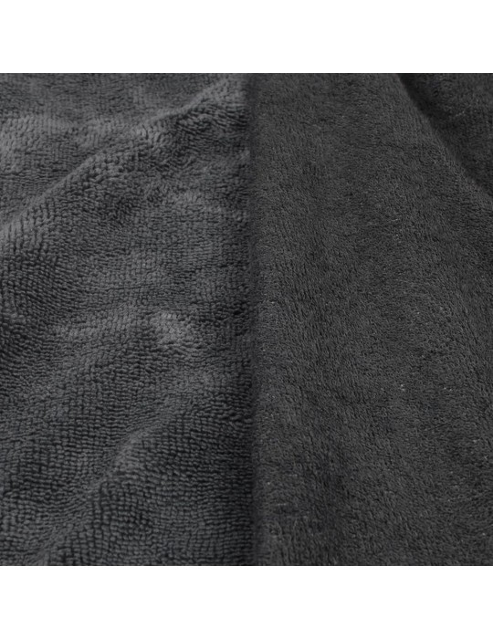 Tissu éponge bambou anthracite