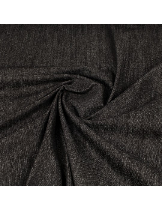 Tissu jean coton/élasthanne 135 cm noir