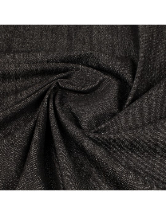 Tissu jean coton/élasthanne 135 cm noir