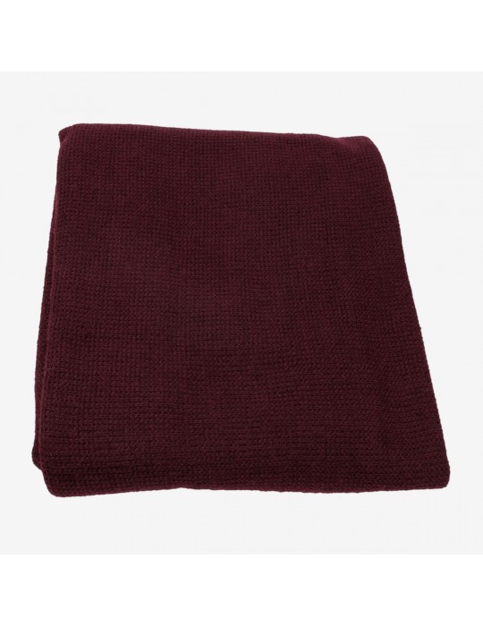 Coupon tissu jersey maille bordeaux 200 x 140 cm