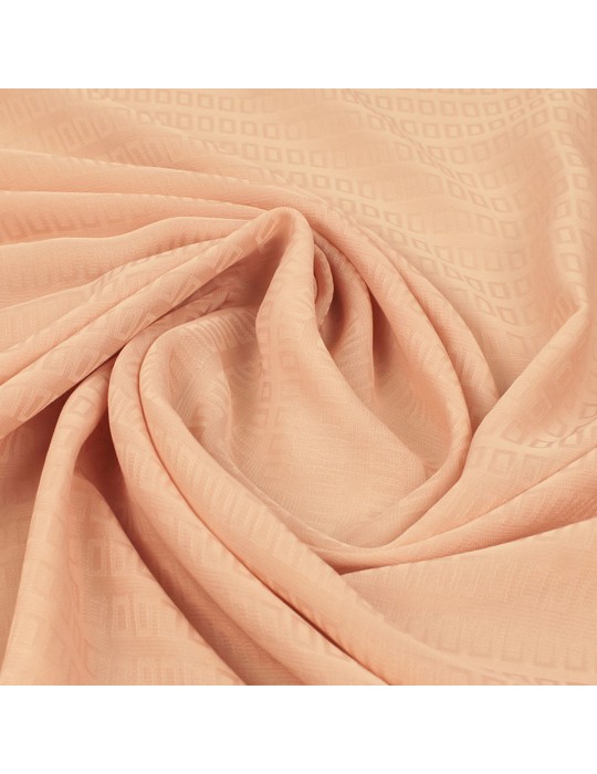 Tissu mousseline géométrique rose