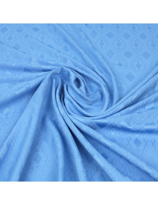 Tissu polyester bleu azur