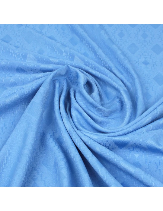 Tissu polyester bleu azur