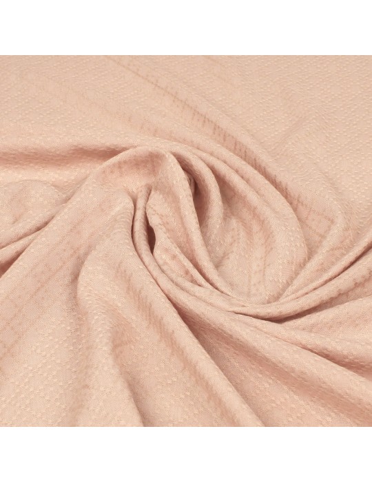 Tissu viscose géométrique rose