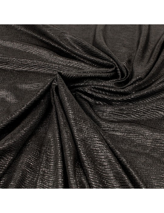 Coupon tissu jersey foil noir 300 x 140 cm