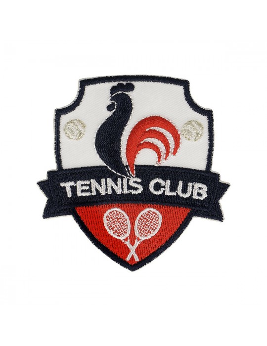 Ecusson thermocollant blason tennis club