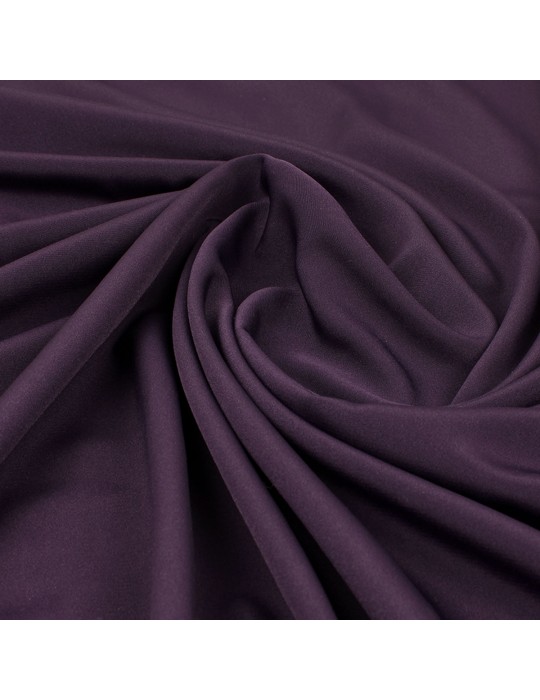 Tissu polyester uni aubergine