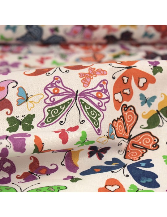 Coupon coton imprimé 50 x 50 cm multicolore