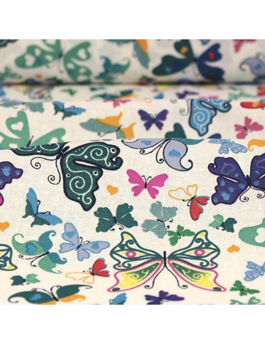 Coupon coton imprimé 50 x 50 cm multicolore