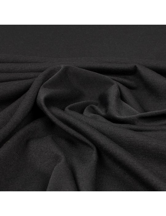 Tissu jersey uni noir