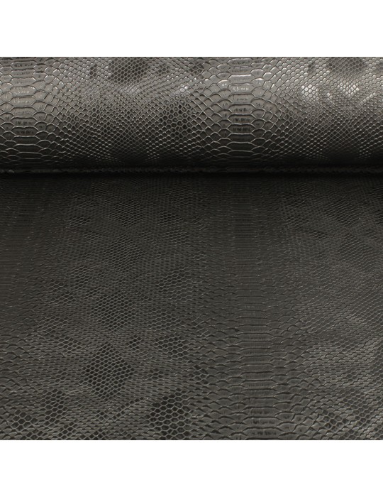 Tissu simili peau de reptile noir