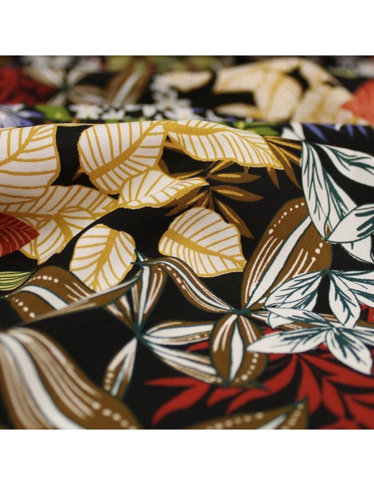 Tissu habillement viscose imprimé multicolore