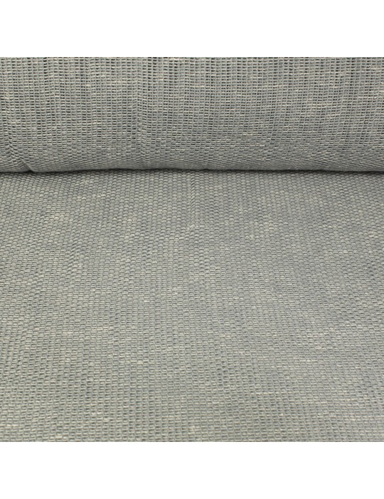 Voilage filet uni plombé hauteur 300 cm gris