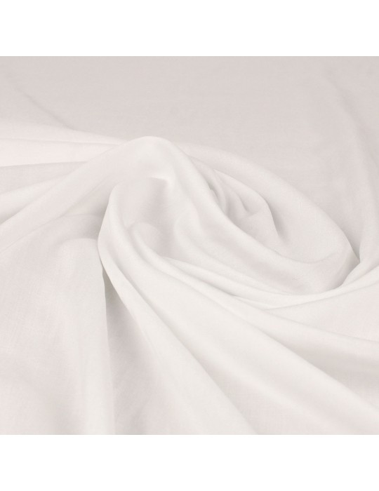 Tissu voile de viscose blanc