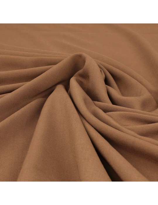 Tissu voile de viscose marron