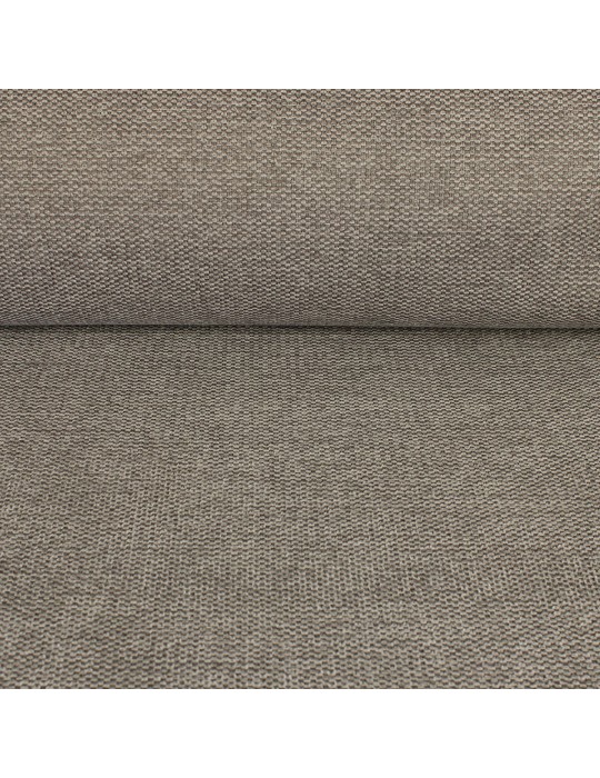 Tissu ameublement thermique polyester gris