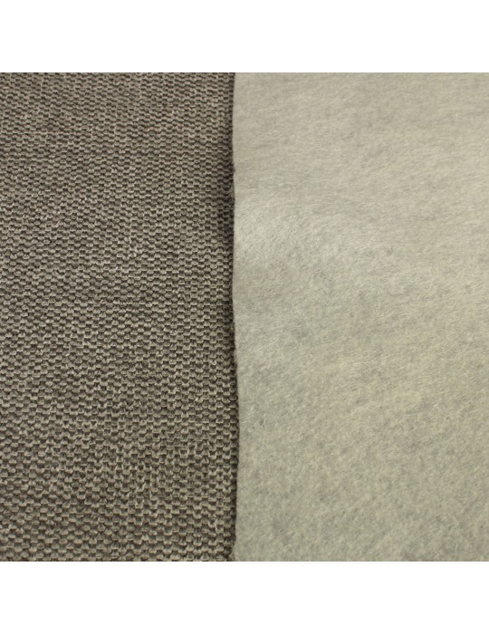 Tissu ameublement thermique polyester gris