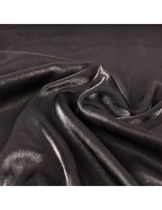 Tissu polyester/viscose uni noir