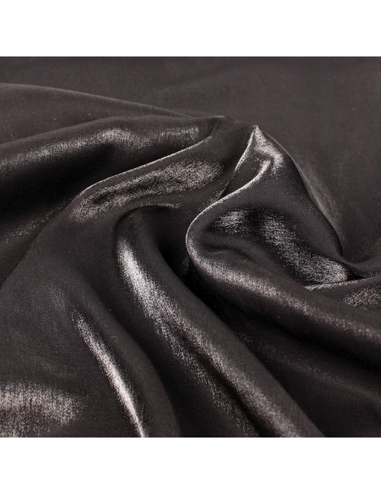 Tissu polyester/viscose uni noir