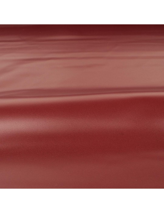 Tissu simili cuir uni bordeaux