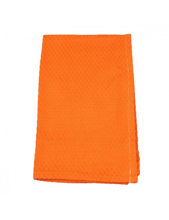 Torchon 100 % coton 45 x 70 cm uni orange