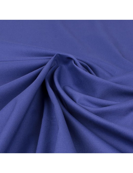 Tissu popeline uni bleu