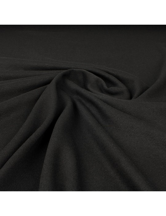 Tissu jersey uni  noir