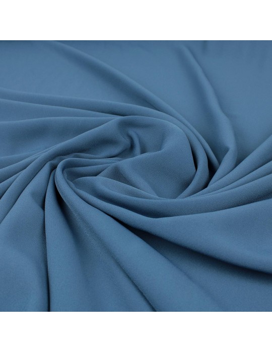 Tissu crêpe uni bleu