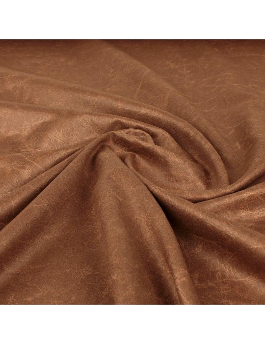 Tissu aspect suédine camel