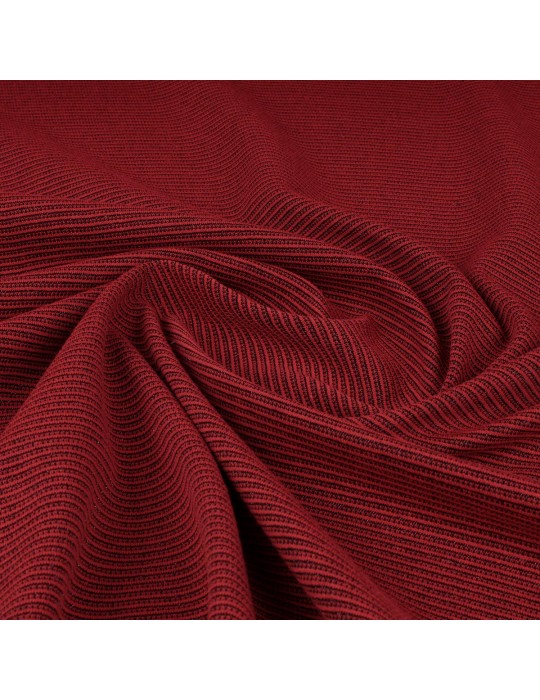 Tissu jersey rayé noir/rouge