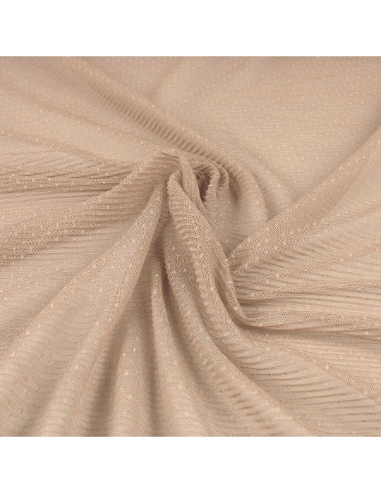 Tissu résille beige