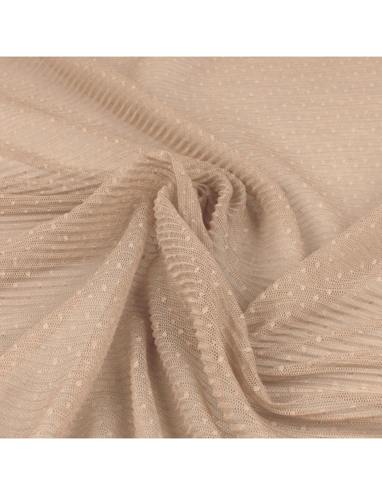 Tissu résille beige