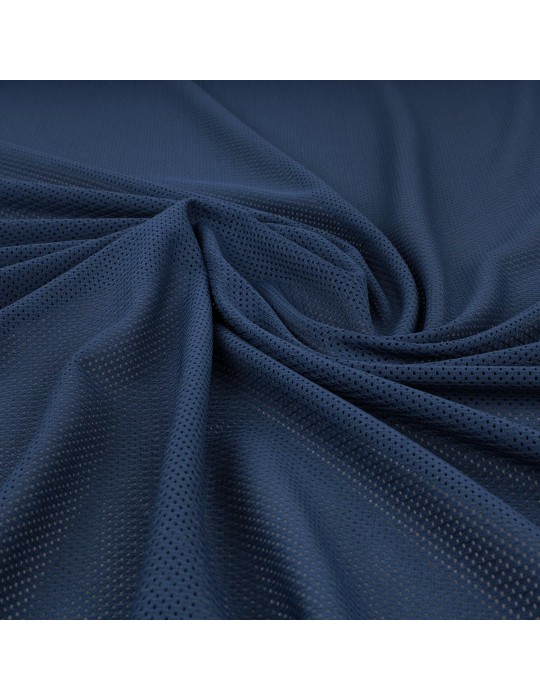 Tissu maille uni bleu