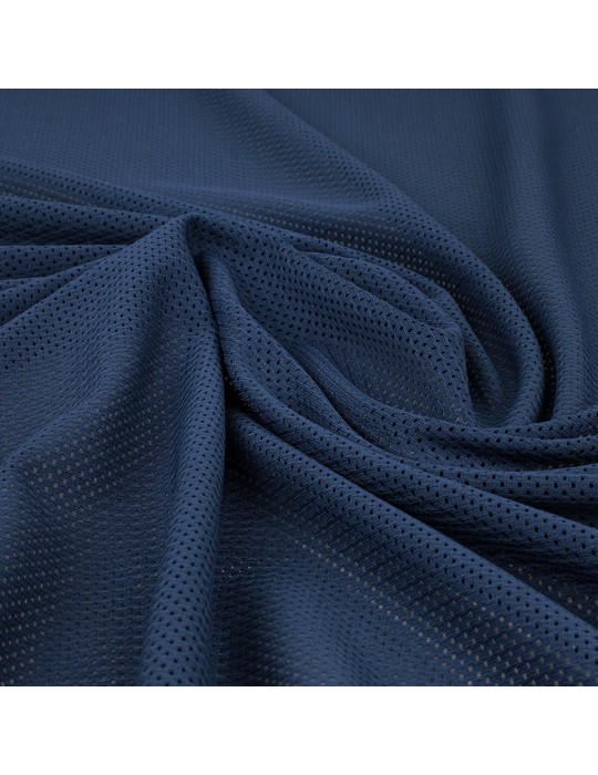 Tissu maille uni bleu