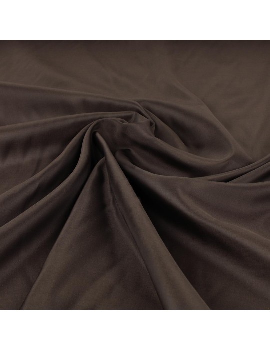 Tissu doublure uni chocolat