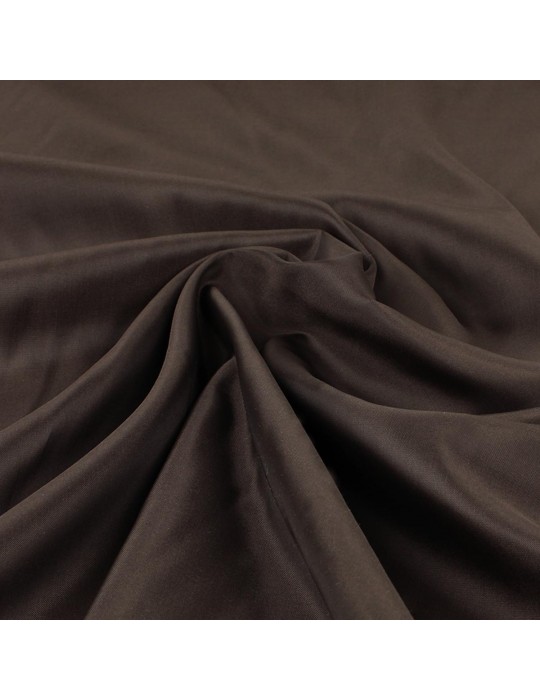 Tissu doublure uni chocolat